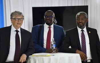 Bill Gates with Prof Kiama Gitahi